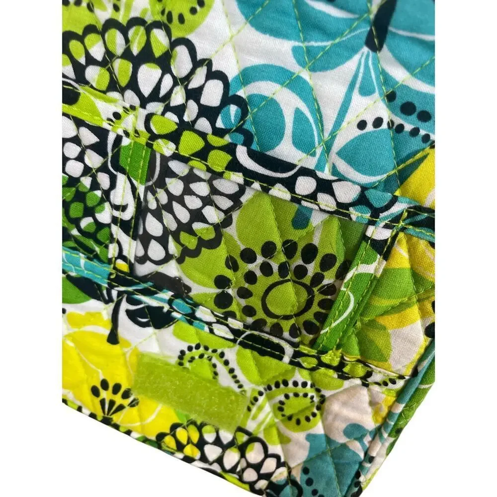 VERA BRADLEY MINI HIPSTER CROSSBODY BAG FLORAL LIME GREEN BOHO QUILTED VERSATILE
